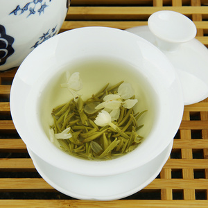 <span class=keywords><strong>Té</strong></span> Saludable Mezclado a Granel de 250g, Hojas Sueltas de Montaña de Alta Altitud de Sichuan <span class=keywords><strong>Té</strong></span> <span class=keywords><strong>Verde</strong></span> Tostado <span class=keywords><strong>con</strong></span> Aroma a <span class=keywords><strong>Jazmín</strong></span> Qingcheng Piaoxue - Product Image 2