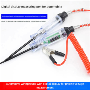 Testeur de tension universel pour voiture 6V 12V 24V DC, sonde de diagnostic de circuit de véhicule avec longue sonde, outil automobile - Product Image 2