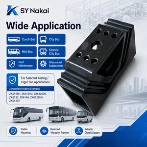 Nouveau support de montage arrière du moteur <span class=keywords><strong>SY</strong></span> NAKAI 1001-04194 (OE 100104194) Métal+Caoutchouc pour accessoires de bus Higer - Product Image 5