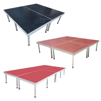 Plateformes de scène personnalisées, modulaires, élégantes, en alliage d'aluminium, antidérapantes, robustes, pliables, pour mariage, banquet