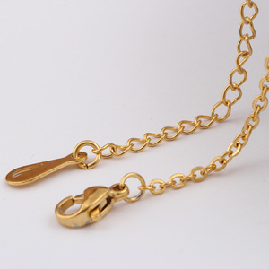 Collar de Cadena O de 45cm 50cm, Acero Inoxidable, Chapado en Oro, para Uso Diario, Accesorios de Moda - Product Image 3