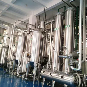 Syrup Food Rising Film Vacuum Single Effect Evaporator For Fruit Juice Vacuum Concentrator