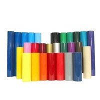 Vente en gros 50cm x 25m couleurs personnalisées Corée qualité imprimable HTV PU transfert de chaleur vinyle autocollant rouleau de Film pour vêtements