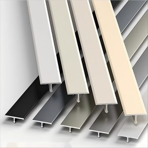 Profilé en T en aluminium ultra-fin pour revêtement de sol stratifié, seuil, <span class=keywords><strong>mur</strong></span> décoratif, <span class=keywords><strong>plafond</strong></span>, carrelage, joint de coulis - Product Image 4