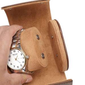 棕色手表盒黑色绿色深蓝色真皮表卷适用于劳力士百达翡丽卡西欧欧米茄江诗丹顿 - Product Image 6