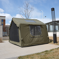 Tente gonflable extensible Air Pole 8+8m², une pièce, un salon, un seul puits de lumière, grand espace, tente de camping familiale en plein air
