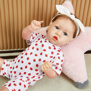 Poupée réaliste <span class=keywords><strong>Mia</strong></span> Reborn de 22 pouces, poupée réaliste pour bébé fille de 55 cm, poupées Reborn réalistes pour enfants - Product Image 4
