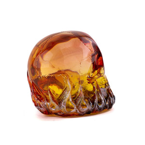 <span class=keywords><strong>Resina</strong></span> <span class=keywords><strong>Epoxi</strong></span> Cristal Transparente para Escultura Gótica de Calavera con Llamas, Estilo Arte Folclórico para Decoraciones de Halloween - Product Image 6