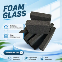 Verre de mousse ignifuge/verre de mousse d'isolation thermique pour le mur externe de construction