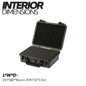 Maßgefertigter IP67 Wasserdichter Aufbewahrungskoffer mit Schaumstoffeinlage, Werkzeugkoffer, Schützender Schwarzer Stoßfester Harter Tragkoffer aus Kunststoff mit Griff - Product Image 4