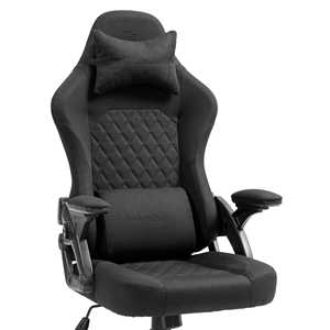 Chaise de jeu inclinable stable avec accoudoirs relevables, design moderne et discret, fonction bascule, idéale pour le bureau, prix abordable - Product Image 3