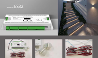 Contrôleur d'éclairage intelligent pour escalier JIUAN ES32 ES32-V 32 Stepcase avec détecteur de mouvement PIR, prix d'usine, garantie 5 ans, charge maximale 768W