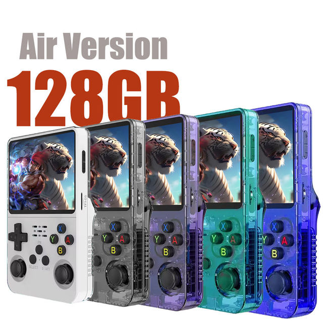 2025 Stock 128GB R36S Retro Handheld Game Console Linux System 3.5 Inch Screen 64GB Portable Pocket Video Game Player R36S Game