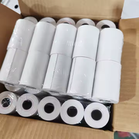 Rouleaux de papier thermique de 80 mm en gros, 50 rouleaux par paquet, sans BPA, impression fluide sans bourrage, adaptés aux distributeurs automatiques de billets/terminaux de point de vente