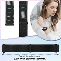 Bracelet de montre réglable en nylon à dégagement rapide 18mm 19mm 20mm 22mm Bracelets de montre intelligents