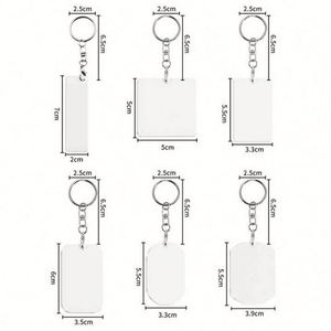 Promotional Company Activity Gifts Custom LOGO Printed Sublimation Blanks Keychain Sublimation Keyholders - Product Image 5