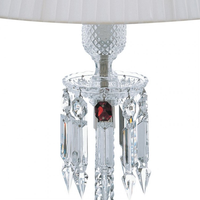 Lampe de table en cristal de style européen pour salon, lustre, lampe de chevet, cristal pur, cristal de lustre, décoration intérieure