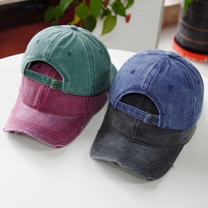 Vendita all'ingrosso Vintage Plain De Hombre 3D ricamo Logo personalizzato in Denim in Denim cappello da papà berretto sportivo all'aperto - Product Image 1