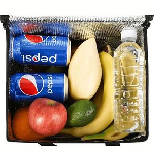 Custom Delivery Insulated Cooler Bag With Logo Black Luxury Reusable Bags for Fruit Beverage Grocery - Product Image 2