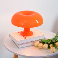 Lampe de table décorative en forme de champignon danois, minimaliste, à intensité variable, rechargeable, veilleuse pour chambre à coucher, bureau, maison d'hôtes, décoration d'ambiance