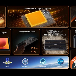 MINI <b>Tablet</b> Pad 8 Inch HD Display 5150 MAh 4+128GB G81 CPU GPS Android 14 Small <b>Tablet</b> <b>PC</b> 8MP+16MP Camera Pad Oukitel RT3 PRO - Product Image 4