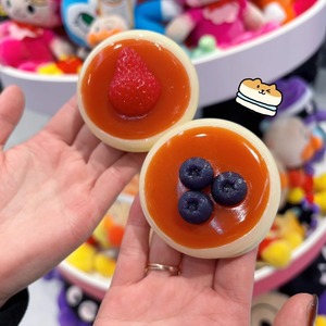 Blueberry Strawberries Fidget <b>Toy</b> Triangular <b>Egg</b> Yolk Rice Ball Taba Squishy Sensory <b>Toy</b> Stress Relief <b>Toy</b> Souffle Squeeze <b>Toy</b> - Product Image 1
