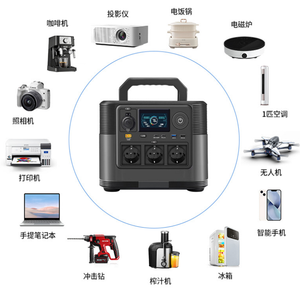 สถานีไฟฟ้าพกพาสำหรับกรณีฉุกเฉินกลางแจ้ง กำลังไฟ 1200W 220V/110V แบบปรับแต่งได้ พร้อมระบบชาร์จพลังงานแสงอาทิตย์ ดีไซน์กันน้ำ หน้าจอ LED ชาร์จเร็ว - Product Image 5