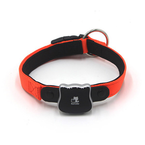 Collar Rojo con Rastreador GPS para Mascotas, Collar de Nailon con Rastreo en Tiempo Real, Resistente al Agua IP67, 4G, Bluetooth, Aplicación Android Global - Product Image 1