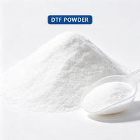 Poudre thermofusible DTF blanche 100% polyuréthane, matière première élastique au toucher doux, adhésif thermofusible pour impression DTF