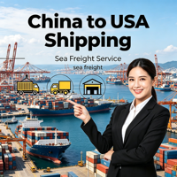 Solution complète de fret maritime tout-en-un avec LCL+Express DDP, taxes et livraison incluses pour Amazon FBA, assistance 24/7 et assurance