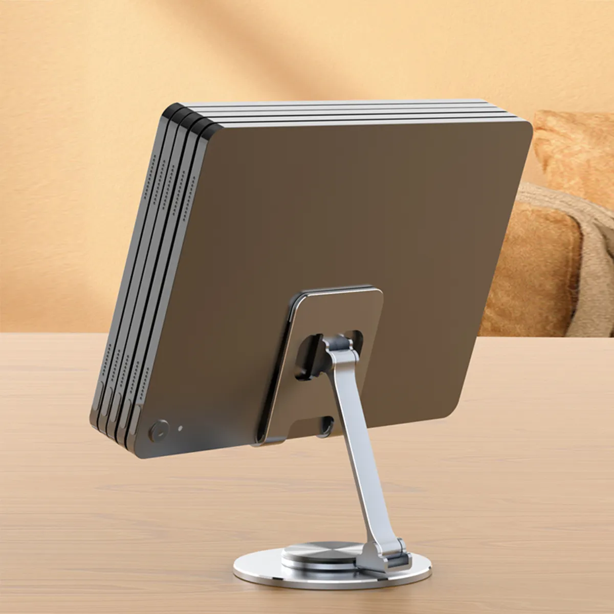 New Coming High Quality Foldable 360 Rotation Mobile Phone Holder Stand Aluminum Alloy Desktop Tablet Holder For Ipad