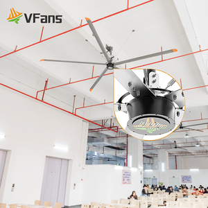 Ventilatore da Soffitto VFans 12ft 14ft 17ft con Motore a Magneti Permanenti e Controllo VFD, Lunga Durata, per Aule e Mense - Product Image 6