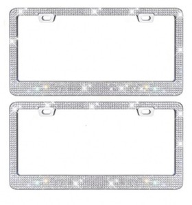 Cadre de plaque d'immatriculation diamanté aux spécifications américaines pour voiture - Product Image 1