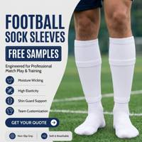 Manchons de football pour protège-tibias, tricotés, légers, respirants, antibactériens, séchage rapide, jetables, confortables pour l'été, pour hommes