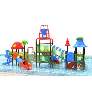 Gran Parque Acuático comunitario, parque infantil, enorme almohadilla para salpicaduras, palmera, juego, toboganes de diversión - Product Image 3