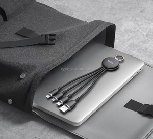 Oem LED ánh sáng Móc chìa khóa 3 trong 1 sạc nhanh cáp cho điện thoại - Product Image 2