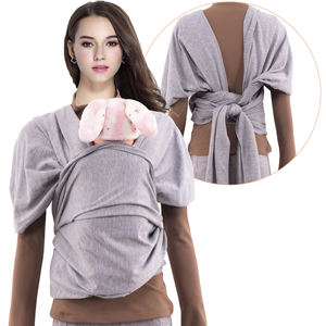 Imbracatura per neonati avvolgente a mani libere marsupio elastico avvolgente per neonato cinghie per neonato da neonato a bambino imbracatura per neonato - Product Image 2