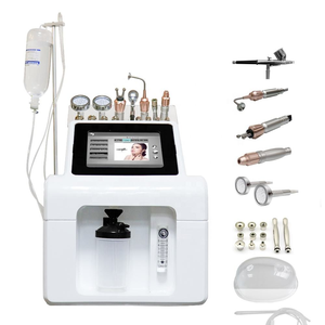 Appareil facial 9 en 1 pour lifting du visage, microdermabrasion, aspiration, jet d'oxygène, peeling, hydratation, blanchiment de la peau, H2O2, pour les lèvres, prise US - Product Image 1