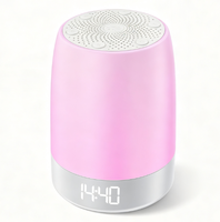 Machine à bruit blanc pour bébé, lampe multicolore, lecture Bluetooth, réveil