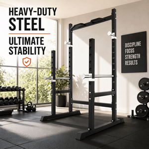 Chaise <span class=keywords><strong>de</strong></span> musculation pliable et réglable avec cadre en acier et <span class=keywords><strong>6</strong></span> positions <span class=keywords><strong>de</strong></span> sécurité pour l'entraînement en solo - Product Image 1