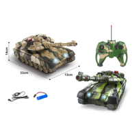 Vente Flash : Char de Combat RC 2.4G/27MHz, Jouet à l'échelle 1:12/1:18, Télécommande 4 Voies, Lumières, Sons, Combat Infrarouge, Véhicule Militaire en Plastique
