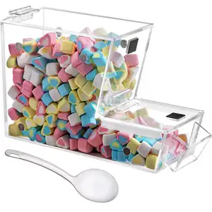 high quality custom design supermarket acrylic candy dispensers