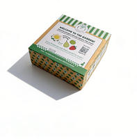 Caja de Embalaje de Juguetes de Cartón Kraft Personalizada con Ventana Transparente de PVC, Caja de Regalo de Cartón Marrón, Cartón de Papel Ecológico Reciclable