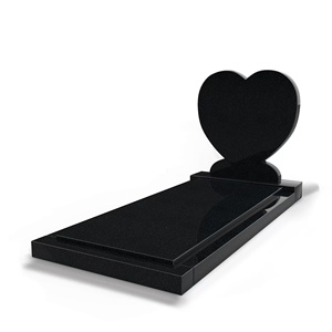 Pierre tombale plate en granit noir de style américain à biseau, pour monuments funéraires et commémoratifs, en promotion - Product Image 3