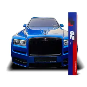 Most Popular Car Color Changing Vinyl Easily Install Ultra Gloss Metallic Dark Blue Car Wrap Vinyl Film