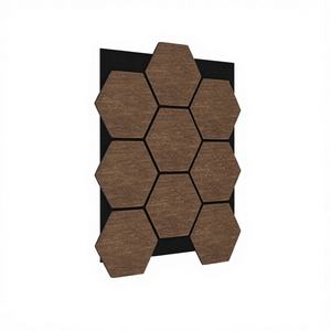 Paneles Acústicos Hexagonales Personalizables para Techos, Insonorizantes, Ignífugos, NRC 80%, Soluciones de Diseño Gráfico para Hoteles y Cines - Product Image 1