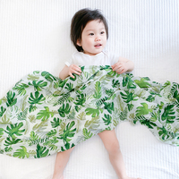Couverture d'emmaillotage pour bébé en coton de bambou doux pour la peau, utilisation quotidienne, emmaillotage en coton pour nouveau-né, couverture d'emmaillotage en mousseline pour bébé