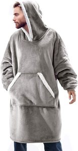 Sweat à capuche surdimensionné en molleton de polyester à carreaux pour femmes <span class=keywords><strong>avec</strong></span> <span class=keywords><strong>manches</strong></span> de <span class=keywords><strong>couverture</strong></span> à capuche portables douces pour adultes pour les pique-niques - Product Image 2