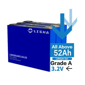 莉莎新设计爆炸模型更好的价格可充电棱柱形锂电池3.2V 52Ah LiFePo4电池锂离子电池