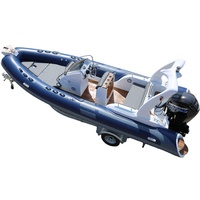 Super promotion : Yacht pneumatique de luxe 19 pieds, coque en fibre de carbone, moteur hors-bord 90 CV, homologué CE, idéal pour la pêche (type RIB 580 Italie)